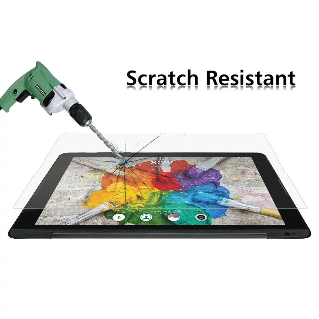 10.1 Lg G Pad Iii Tempered Glass Screen Protector - 9H Hardness
