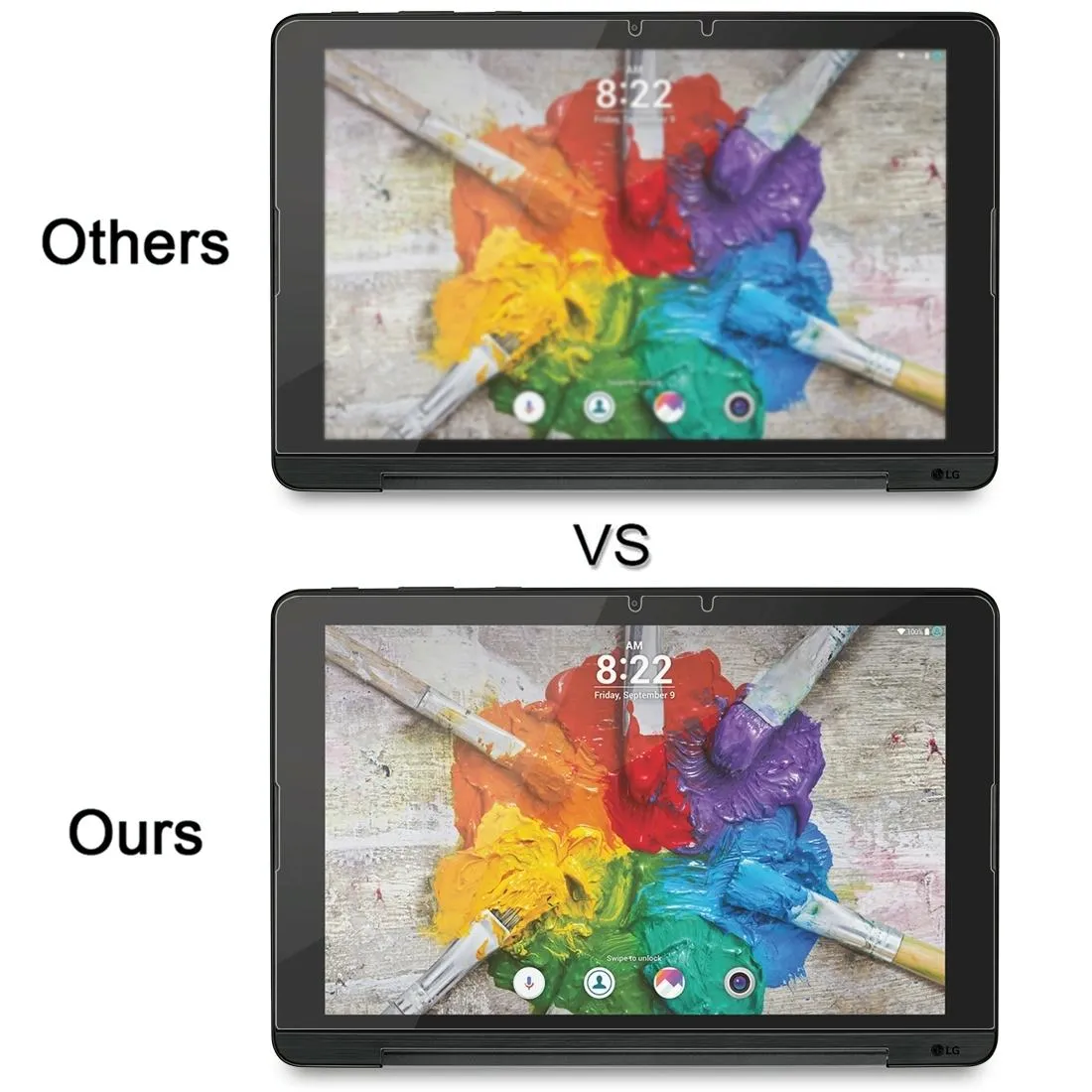 10.1 Lg G Pad Iii Tempered Glass Screen Protector - 9H Hardness
