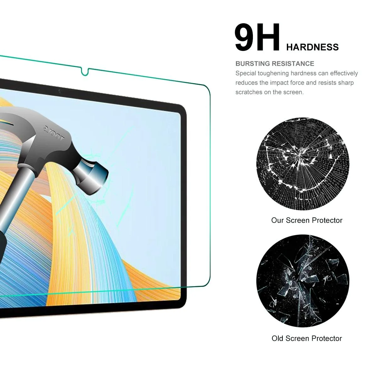 12.1 For Honor Pad V8 Pro Tempered Glass Film - 0.33Mm Explosion-Proof