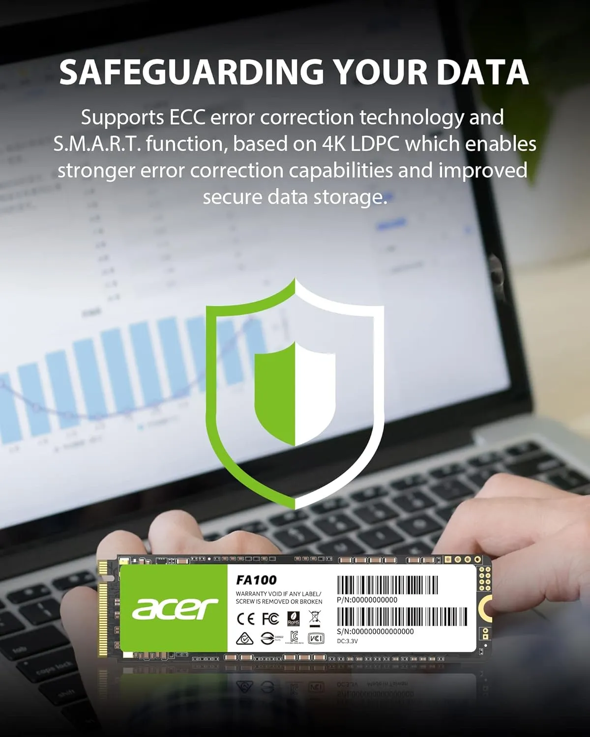 1TB Acer FA100 M.2 PCI Express 3D NAND NVMe Internal Solid State Drive