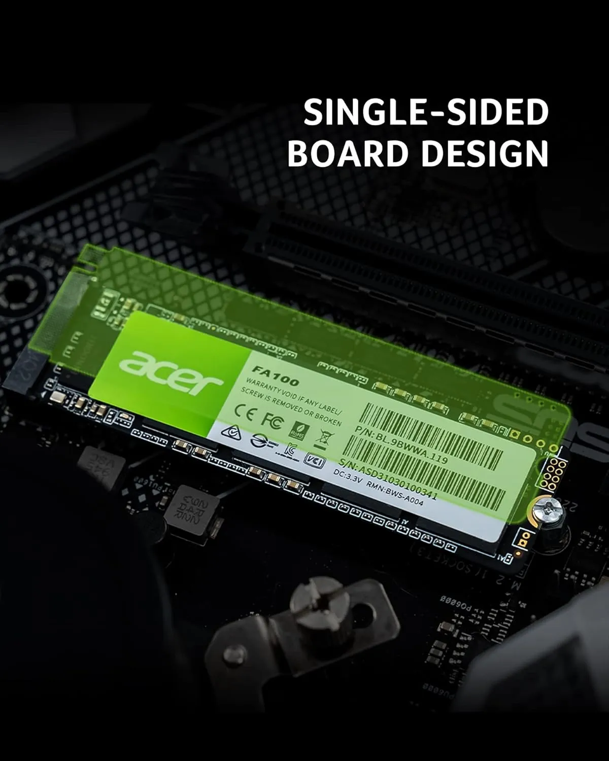 1TB Acer FA100 M.2 PCI Express 3D NAND NVMe Internal Solid State Drive