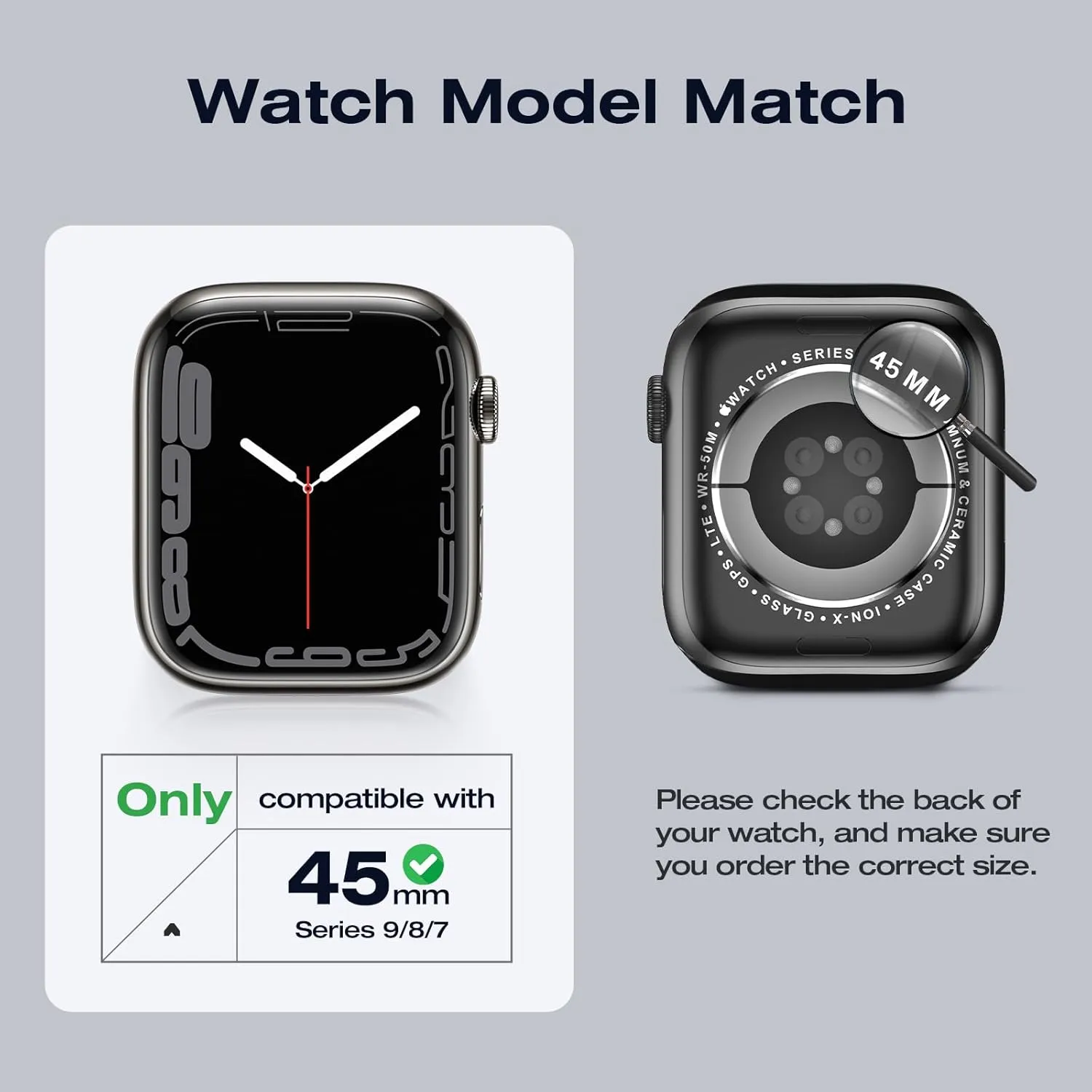[2 in 1] Goton Metal Waterproof Case for Apple Watch Screen Protector 45mm Series 9 8 7, 360 Protective Metal Rugged Face Cover Hard PC Back Cover for iWatch Accessories, Gold