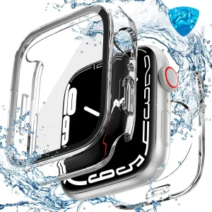 [2 in 1] Goton Waterproof Case for Apple Watch Series 10 9 8 7 SE2 SE 6 5 4 Ultra 2 Ultra 46mm 42mm 45mm 44mm 41mm 40mm 49mm, 360 Hard PC Bumper with Screen Protector for iWatch Cover Accessories