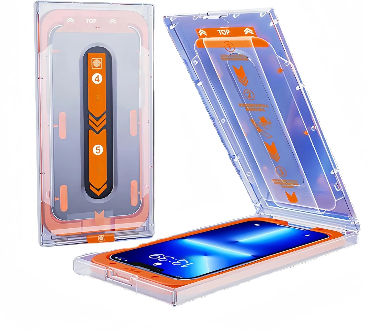 2 Pack designed for iPhone X Tempered Glass Screen Protector HD Clarity Bubble Free Anti-slip High Scratch Resistance Dust Removal Kits Shatterproof Oil-Resistant Case Friendly