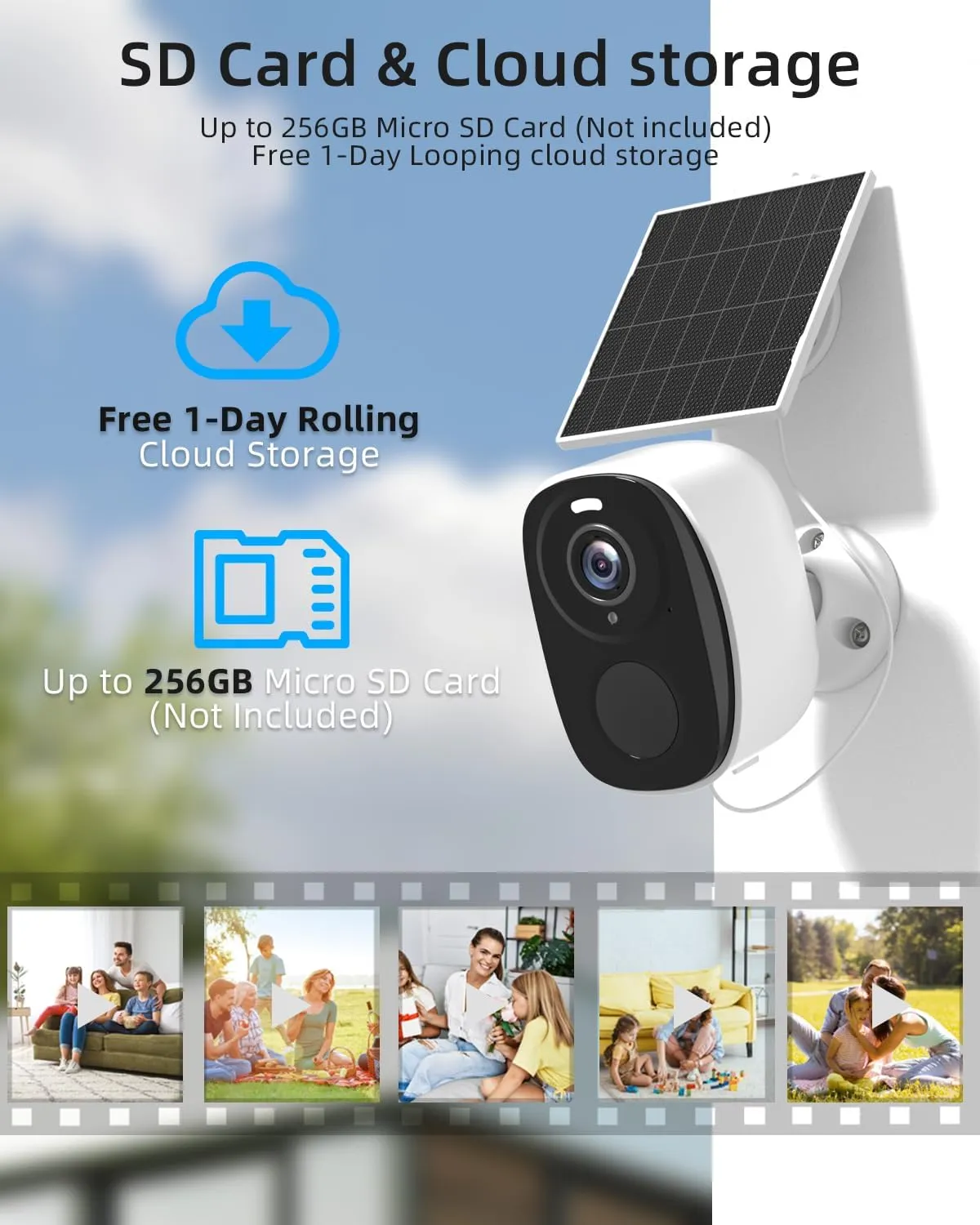 2.4&5ghz WiFi Solar Security Cameras Wireless Outdoor,2K QHD Home Security System, 4 Cameras Kit with 130 Ultra-Wide View, 2-Way Talk, IP65,Color Night Vision, Spotlight & Siren (1, White)