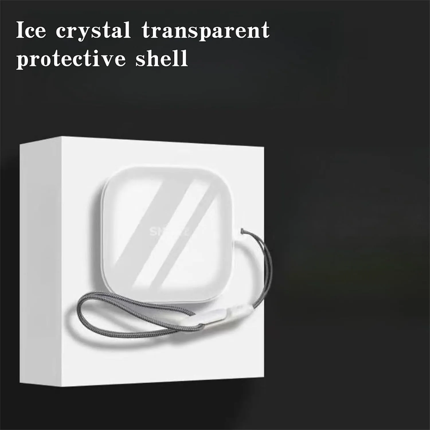 [4 in 1] Clear Case Compatible with SHOKZ OpenFit 2 with Keychain & Lanyard, Soft Transparent TPU Shockproof Protective Case with Cleaning Kit for Women Men