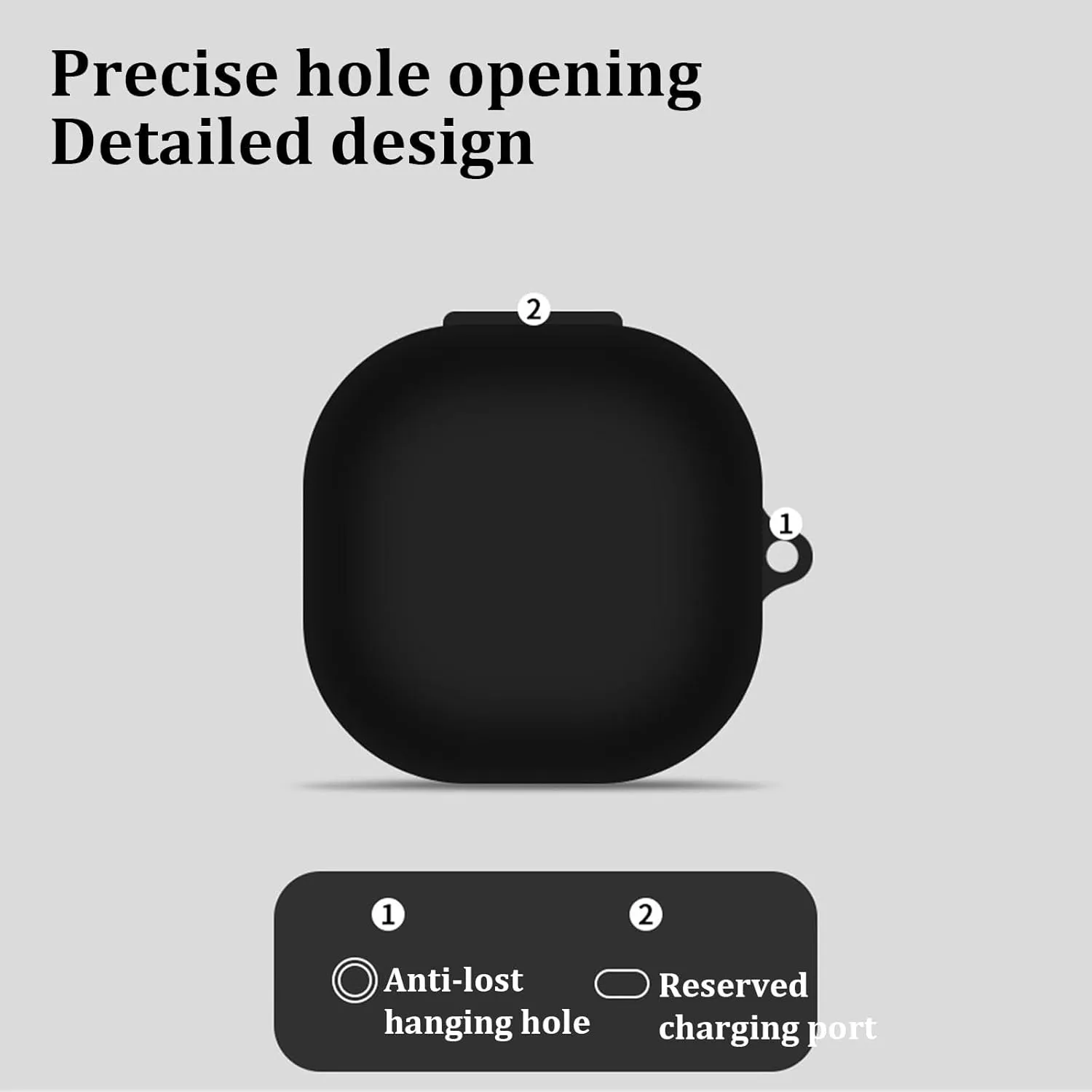 [4 in 1] SKPY Silicone Case Compatible with SHOKZ OpenFit 2 with Pendant & Keychain, Cute Cartoon Cat's Paw Shockproof Protective Case for Men Women