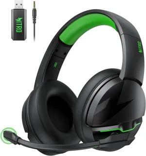 acer 2.4GHz Flex Wireless Gaming Headset | Non-Stop 100H Battery | Dynamic 50mm Drivers | Clear Voice Mic | Bluetooth5.3, 3.5mm | Gaming Headphones for PC, Meeting, Music, PS4 & PS5 Headset