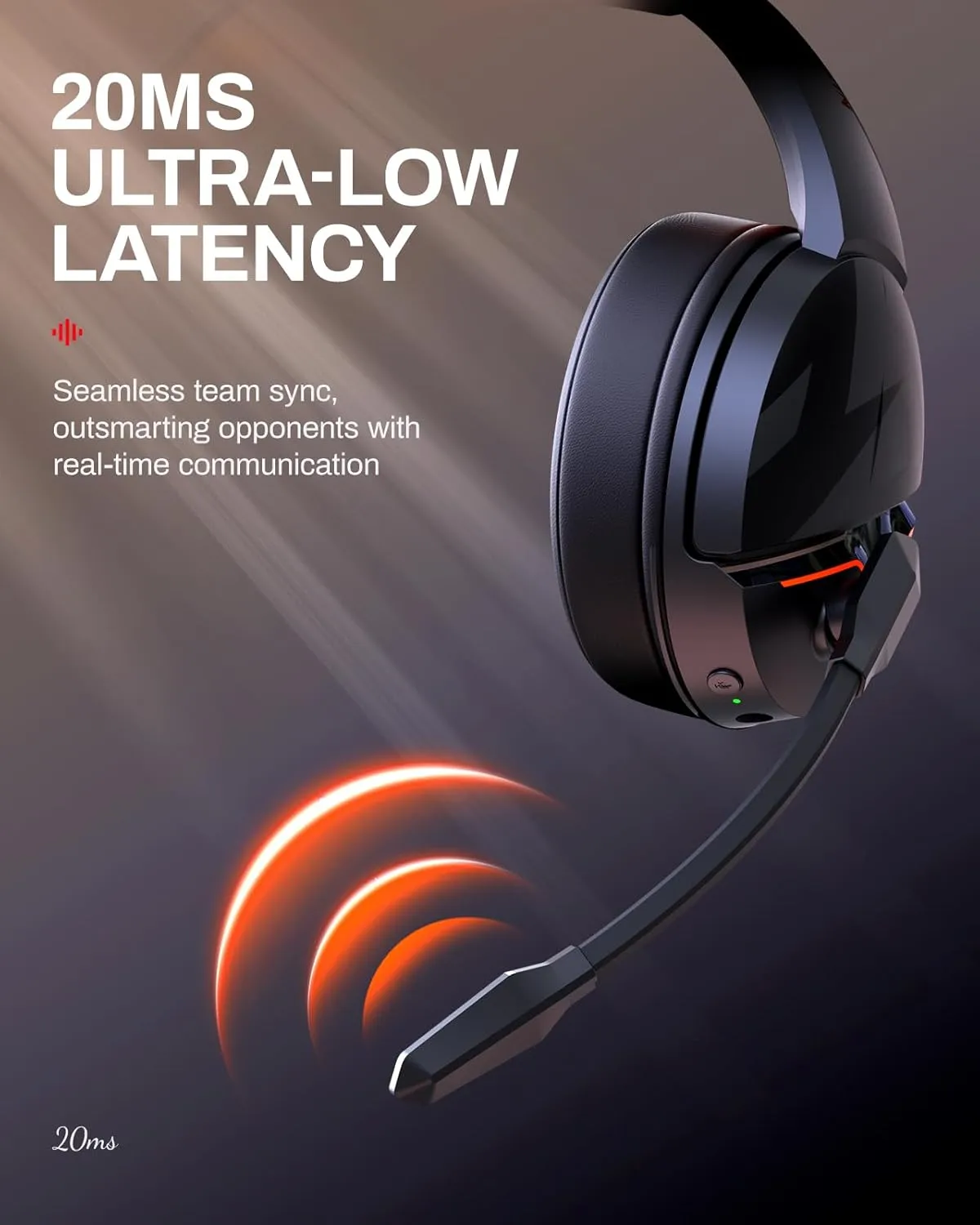 acer Nitro 2.4GHz Wireless Gaming Headset | Non-Stop 100H Battery | Dynamic 50mm Drivers | Clear Voice Mic | Bluetooth5.3, 3.5mm | Gaming Headphones for PC, Meeting, Music, PS4 & PS5 Headset