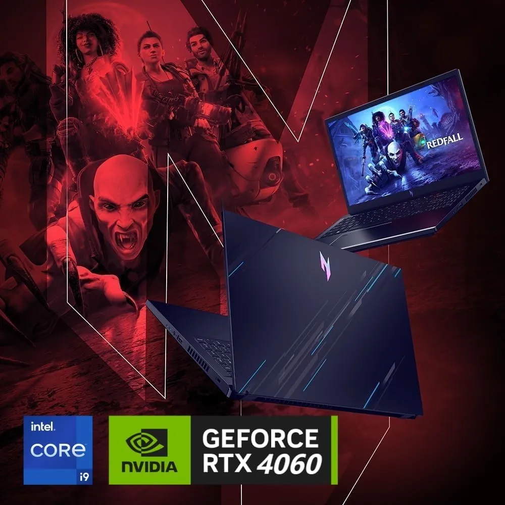 acer Nitro V 15 Gaming Laptop, Intel i9-13900H Up to 5.4GHz, GeForce RTX 4060, 15.6" 144 Hz IPS Display, 64 GB DDR5, 1 TB SSD, Wi-Fi 6, Backlit Keyboard, Windows 11 Pro, Gaming Mouse, 256GB UFD