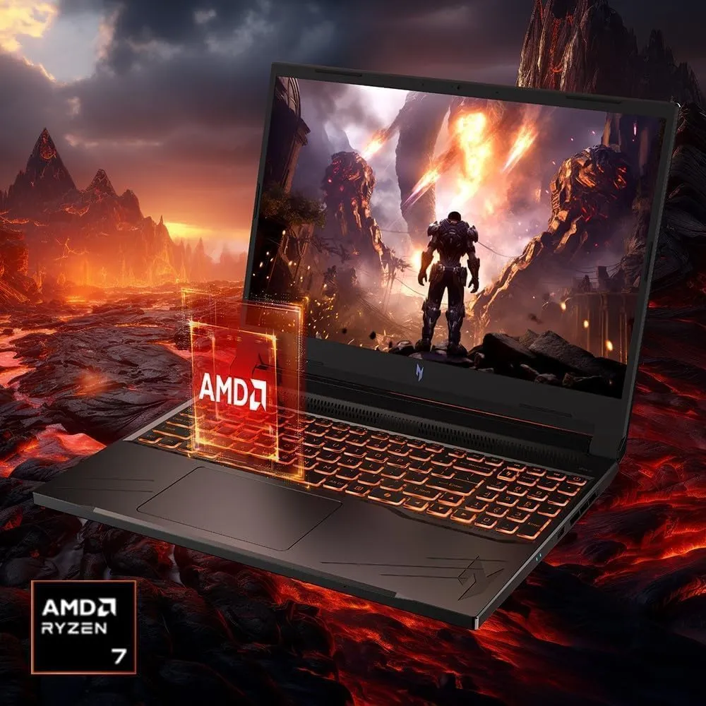 acer Nitro V16 Gaming Laptop, 16" WUXGA 165Hz Display, 8-Core AMD Ryzen 7 8845HS Up to 5.10 GHz, GeForce RTX 4060, 32 GB DDR5 RAM, 2 TB SSD, Backlit Keyboard, Office Lifetime License, Win11 Pro