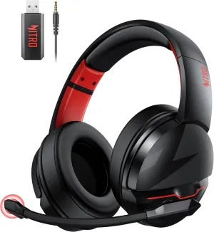 acer PS5 Headset | Non-Stop 100H Battery | Dynamic 50mm Drivers | Clear Voice Mic | Bluetooth5.3, 3.5mm | Gaming Headphones for PC, Meeting, Music, PS4 & Wireless Gaming Headset