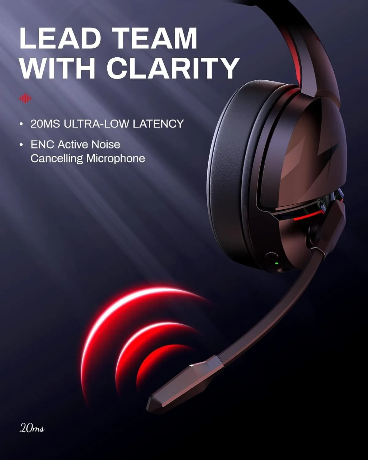 acer PS5 Headset | Non-Stop 100H Battery | Dynamic 50mm Drivers | Clear Voice Mic | Bluetooth5.3, 3.5mm | Gaming Headphones for PC, Meeting, Music, PS4 & Wireless Gaming Headset
