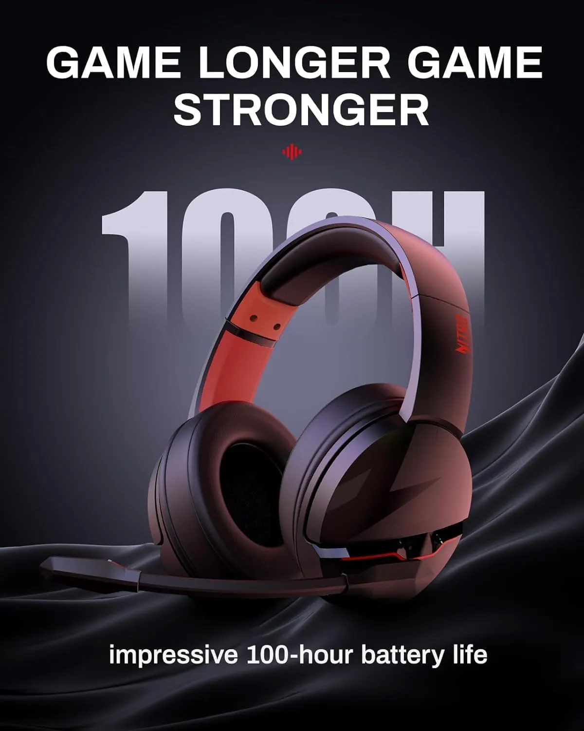 acer PS5 Headset | Non-Stop 100H Battery | Dynamic 50mm Drivers | Clear Voice Mic | Bluetooth5.3, 3.5mm | Gaming Headphones for PC, Meeting, Music, PS4 & Wireless Gaming Headset