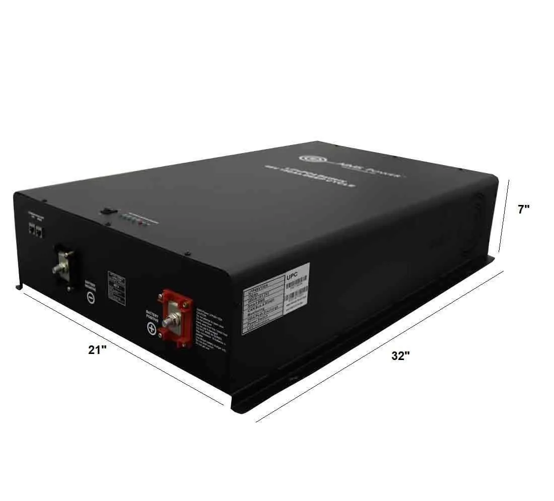 AIMS Lithium Battery 24V 300Ah LiFePO4 Industrial Grade Battery