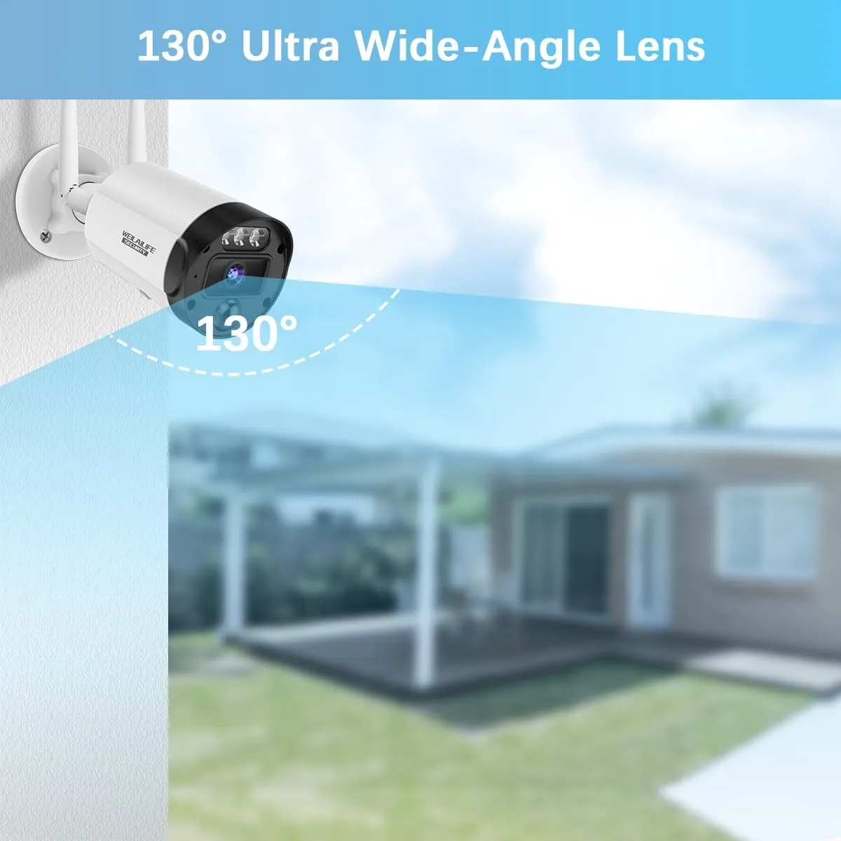 All-in-One Security System 5MP Outdoor Wireless Security Camera System, Home WiFi Video Security Cameras Systems, Surveillance DVR Kits