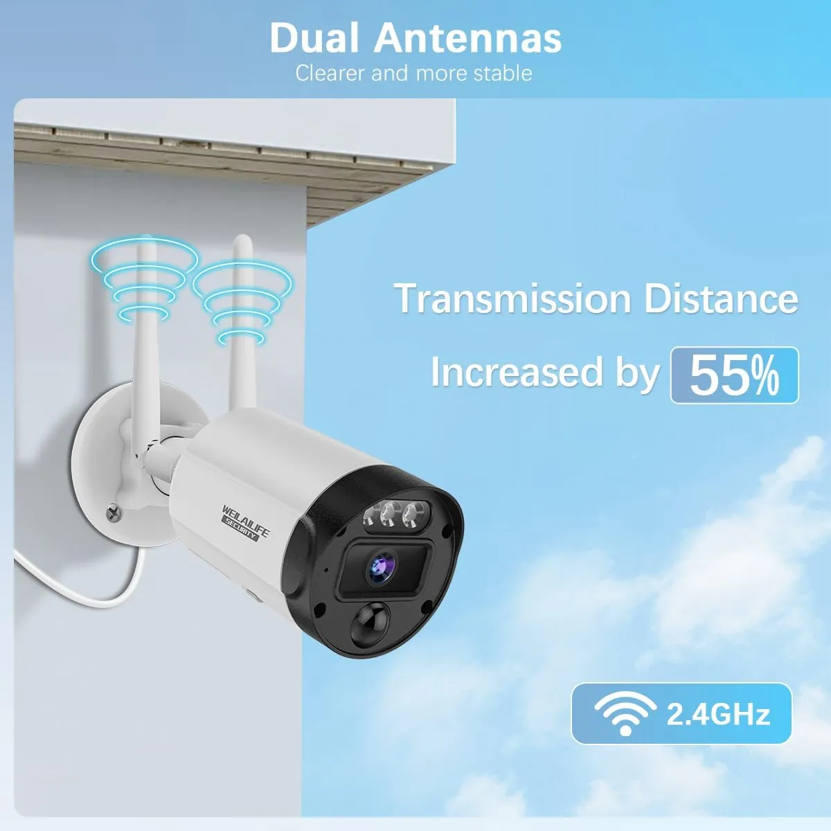 All-in-One Security System 5MP Outdoor Wireless Security Camera System, Home WiFi Video Security Cameras Systems, Surveillance DVR Kits