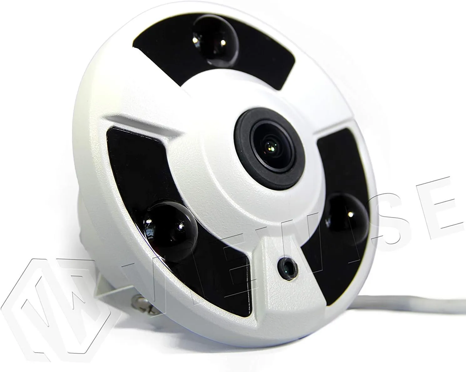 Analog HD 5MP 360 Degree Security Surveillance Camera Fisheye 1.7mm Lens Wide Angle Panoramic Security Indoor Dome Camera 2 in 1 (TVI/AHD) IR 15FT Nightvision DC12V (2592 X 1944)
