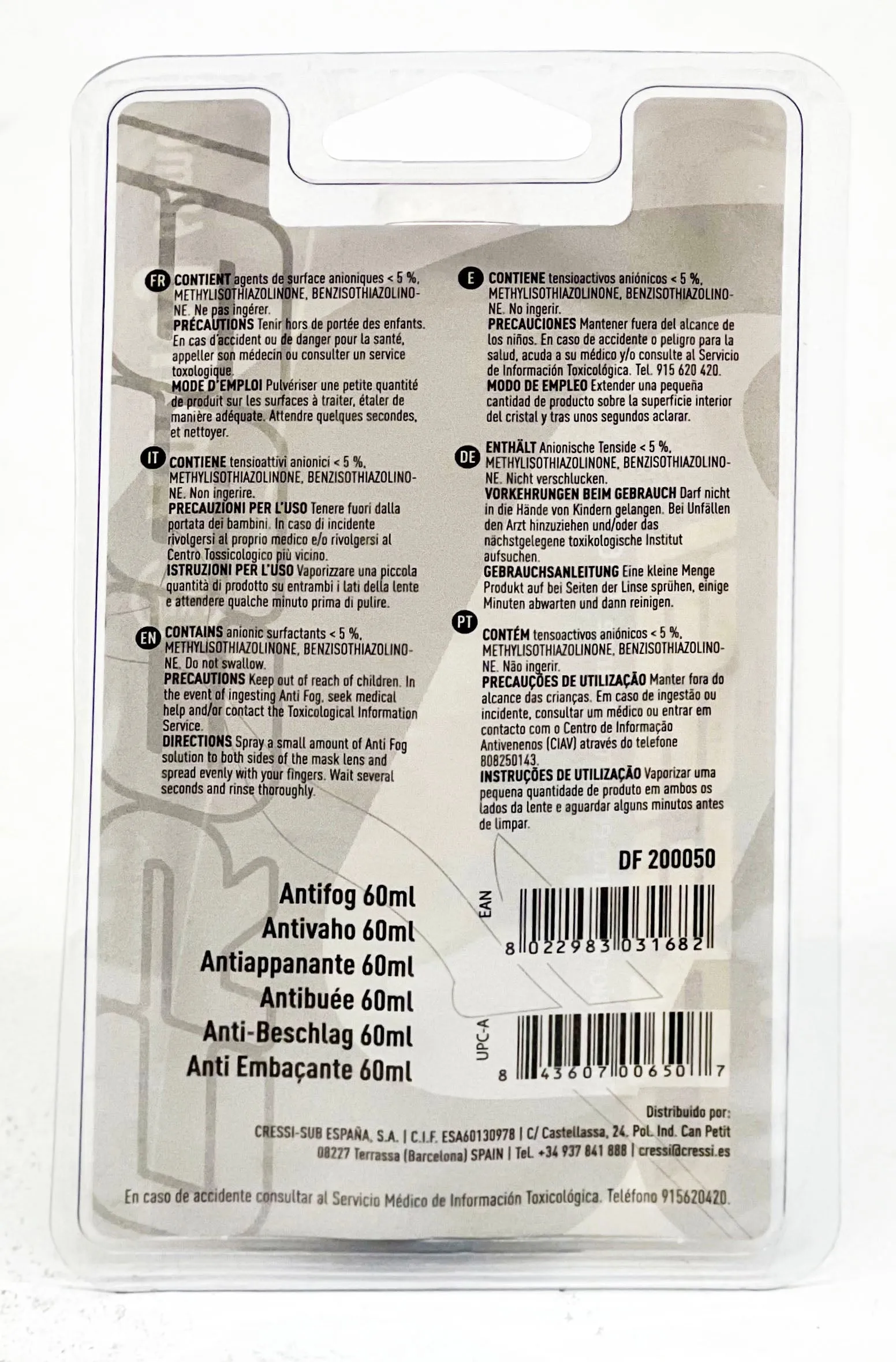 Anti-Fog Gel - CRESSI x 60 ml
