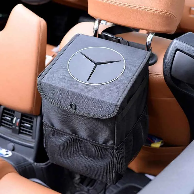 Aroflit Foldable Waterproof Back Storage Car Trash Can