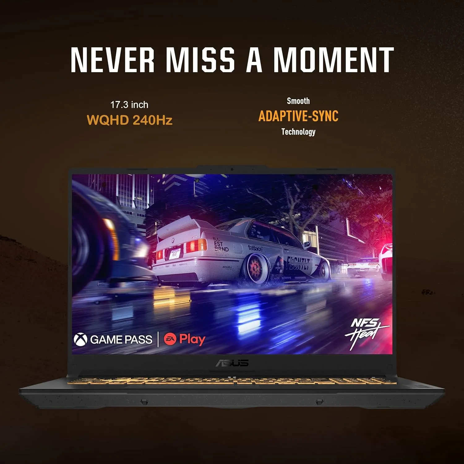 ASUS TUF F17 Gaming Laptop - 17.3" 2.5K WQHD 240 Hz Display, RTX 4070 Laptop, Intel i7-13620H, with Office Lifetime, 64GB DDR5,1TB SSD, Windows 11 Pro, Backlit KB, Wi-Fi 6, External DVD Drive