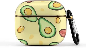 Avocado Bacon Eggs Slim Travel Carrying Headphone Case Compatible with AirPods Smart Hard Shell Cover