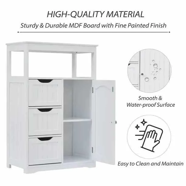 Bathroom Free Standing Floor Storage Cabinet