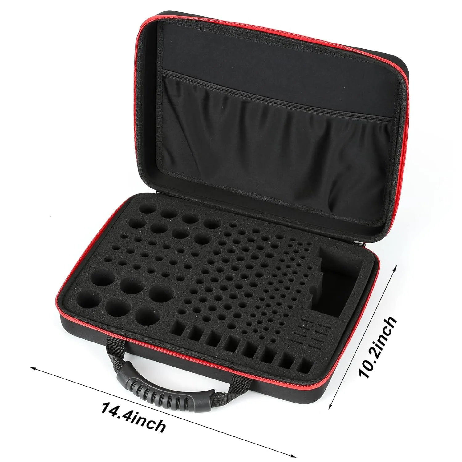 Battery Organizer, Battery Organizer Storage Case with Tester BT-168, Waterproof Battery Holder Box Holds, Battery Case Organizer 165  AA AAA C D 9V Batteries (Batteries are Not Included)