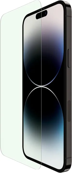 Belkin ScreenForce UltraGlass Blue Light Filter Screen Protector for iPhone 14 Pro Max, Scratch-Resistant Impact Protection w/Included Easy Align Tray for Bubble-Free Application