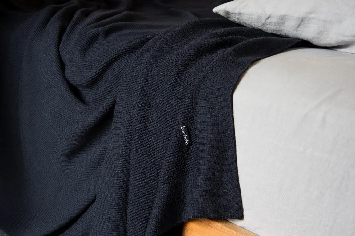 Bemboka Rib Cotton Blankets  Pre-Shrunk