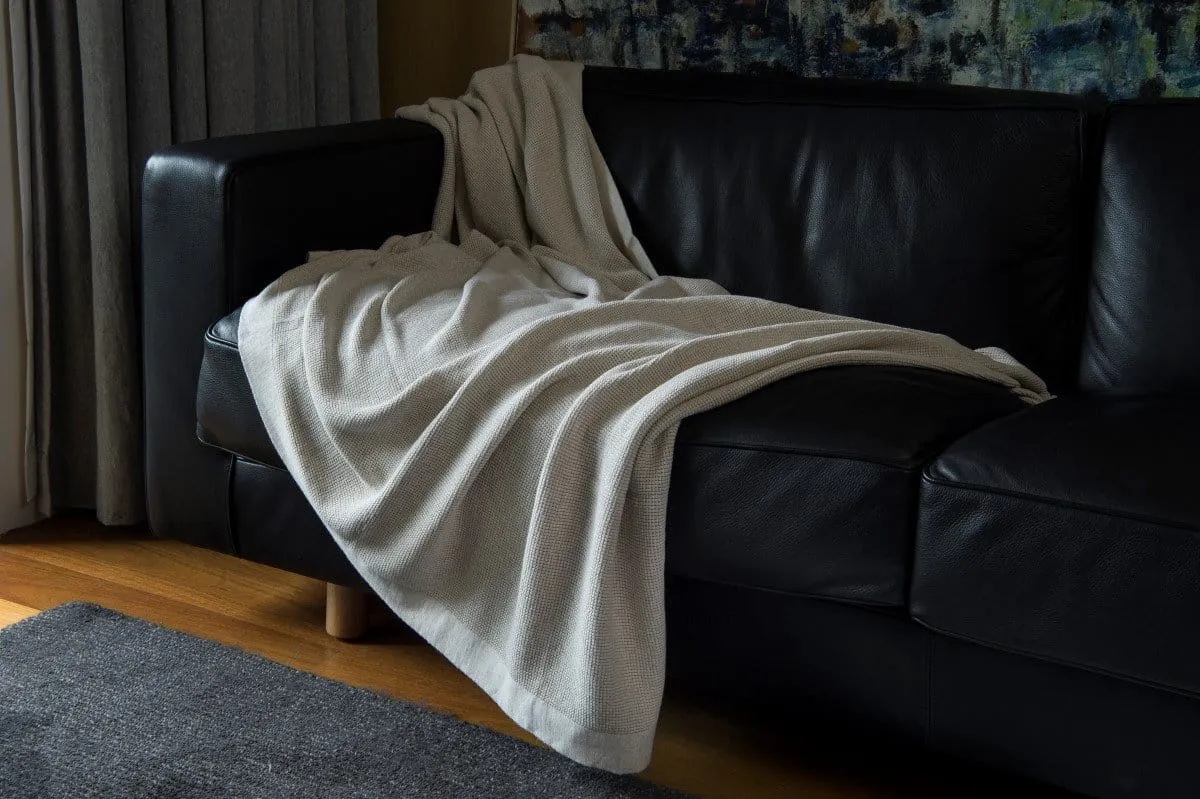 Bemboka Rib Cotton Blankets  Pre-Shrunk