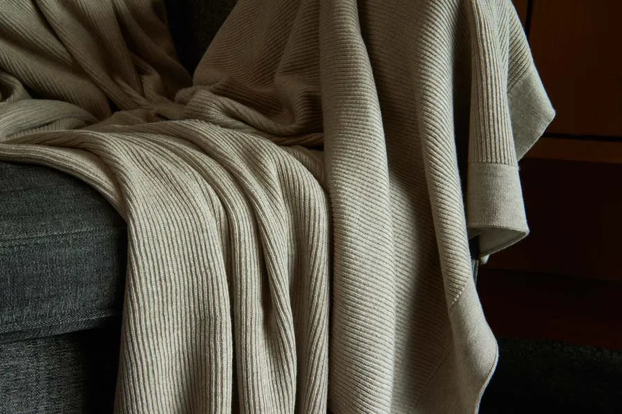 Bemboka Rib Cotton Blankets  Pre-Shrunk