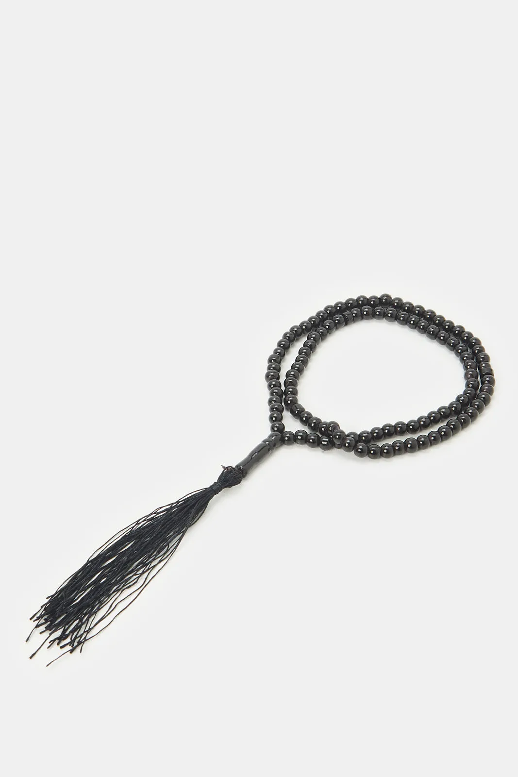 Black Prayer Mat In Cylinder Box With Rosary (3 Piece)