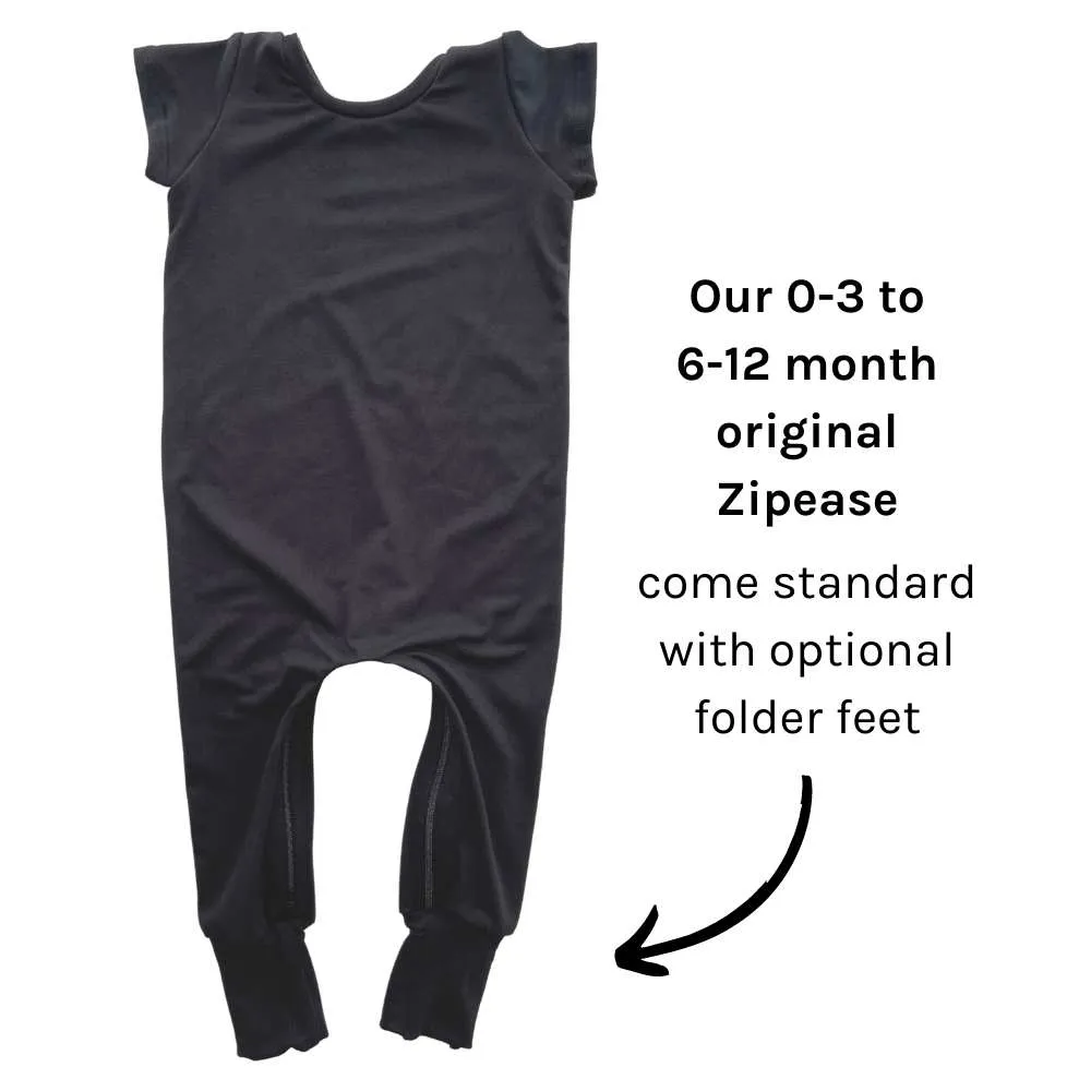 Black Zip Romper