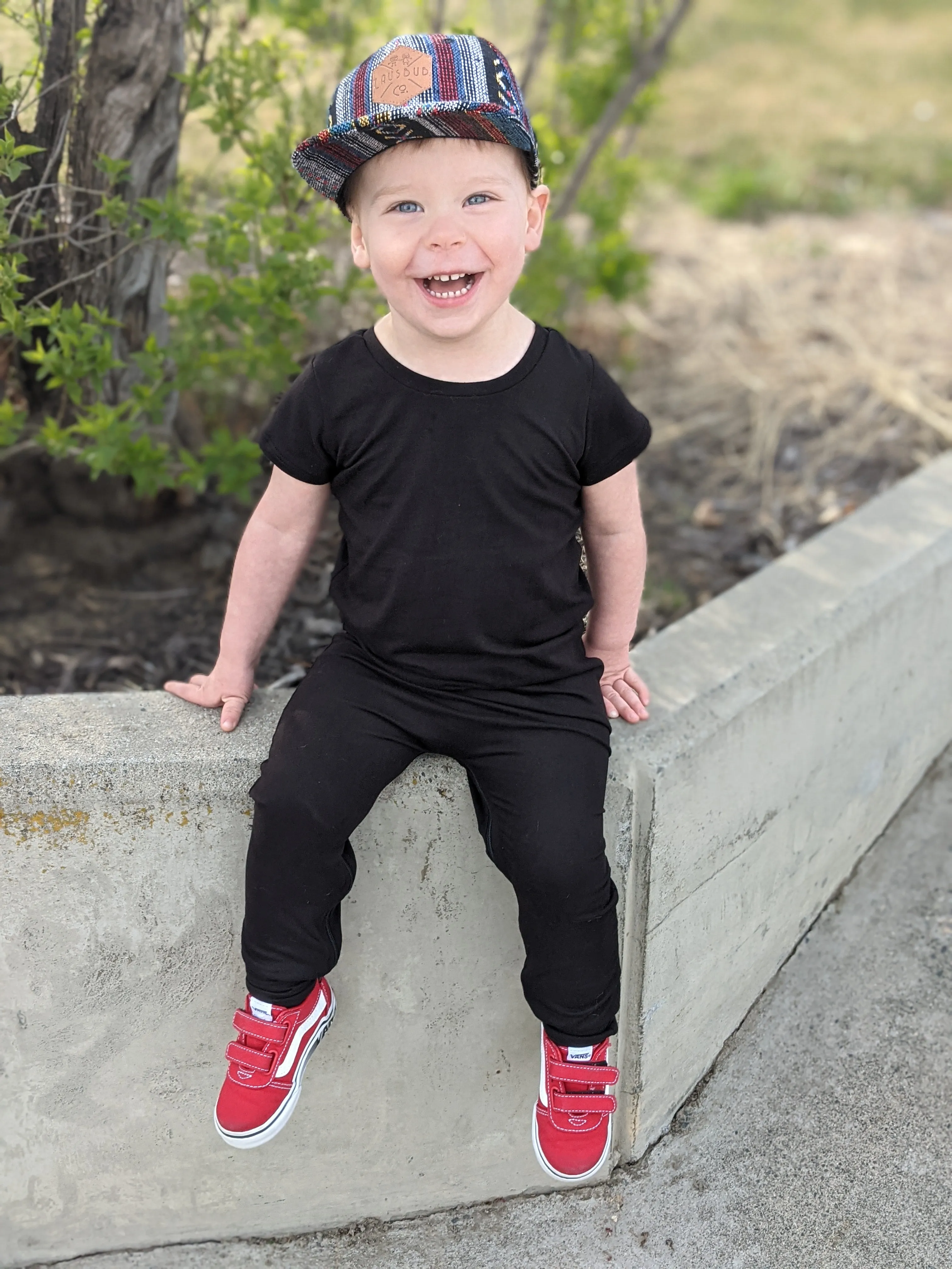 Black Zip Romper