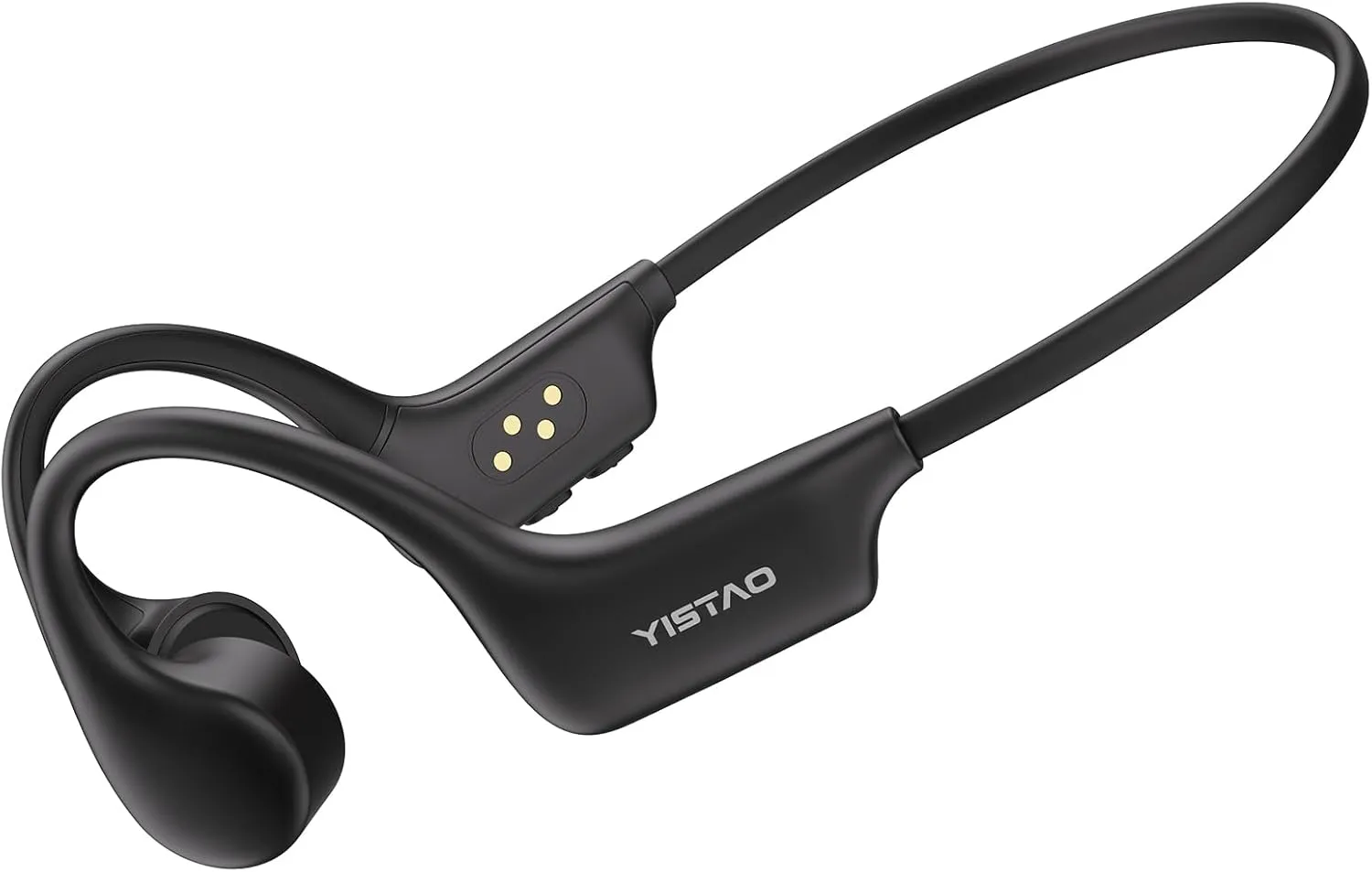 Bone Conduction Headphones, Open Ear Headphones Wireless Earphones, 32GB MP3, 8 Hours Playtime, Bluetooth 5.3, IP68 Waterproof Earphones for Running and Fitness Workout - Black