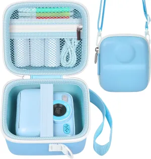 Boobowl Case for DUDUDRAGON/for Masterbee/for Cimizi Instant Camera, Kids Digital Cameras Storage as Christmas and Birthday Present for Print Papers, Colour Pen and Accessories (Bag Only)-Blue
