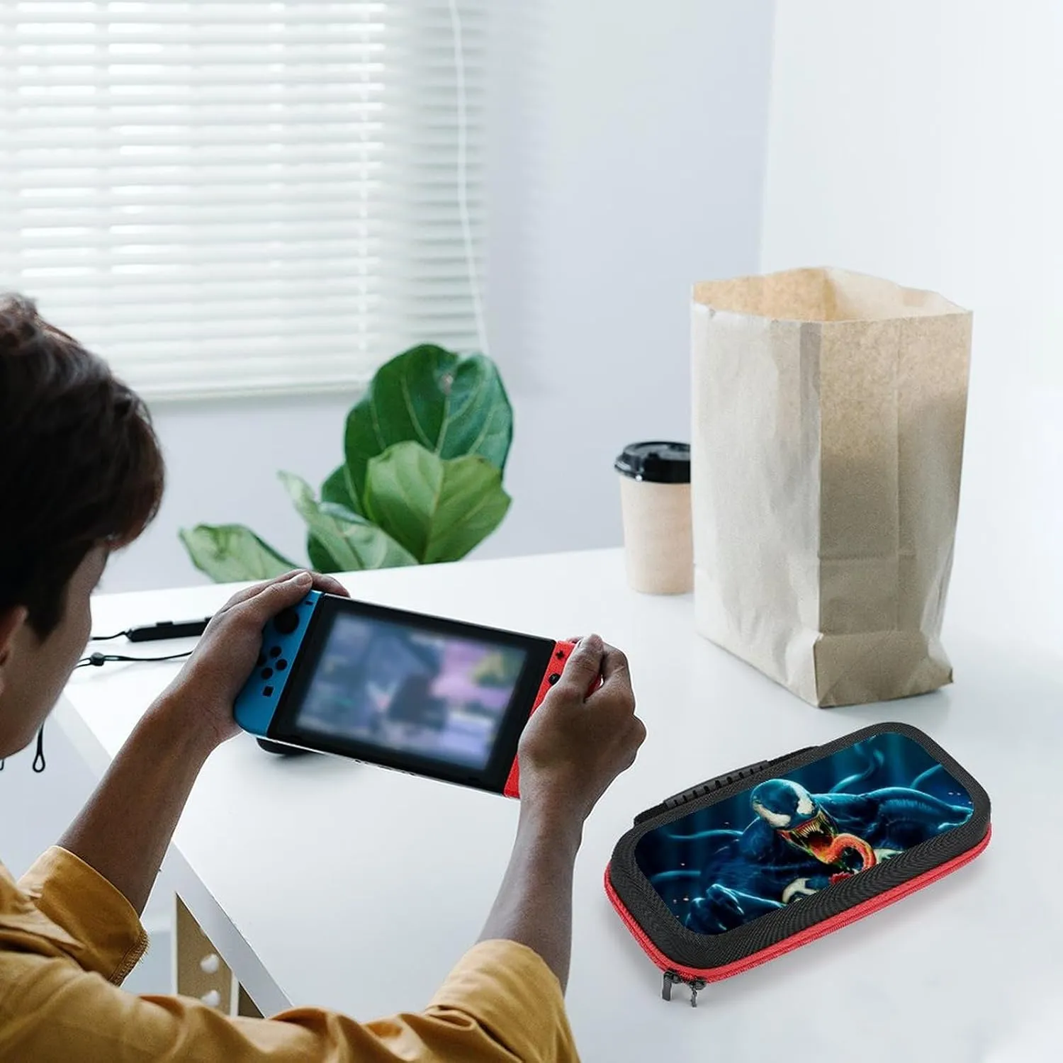 Bopanku Switch Carrying Case Compatible with Nintendo Switch/Switch OLED, Protective Travel Carrying Case for Console & Accessories Compatible with Nintendo Switch,style8