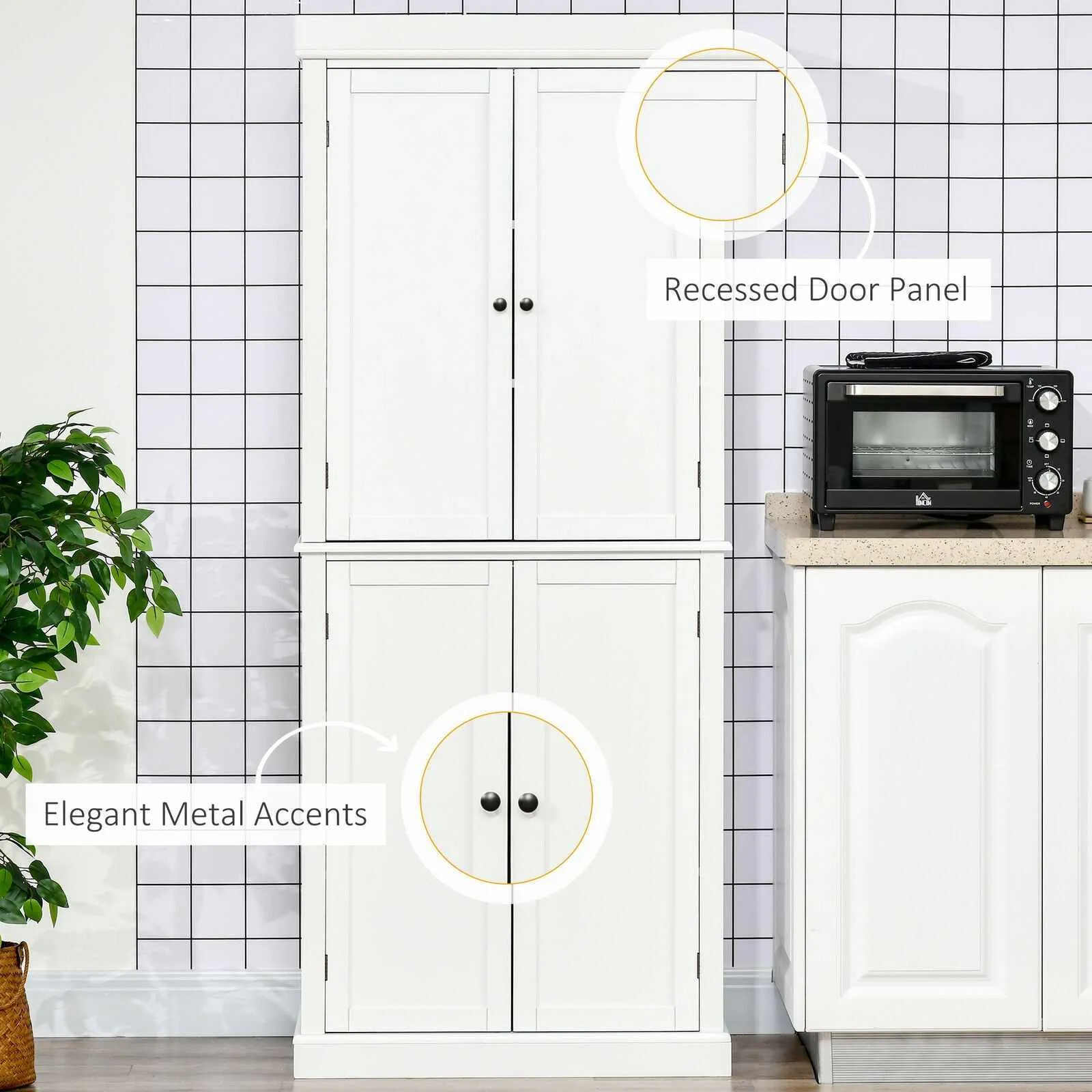 CabiLux Modern Kitchen Storage Cabinet kitchen Larder Unit