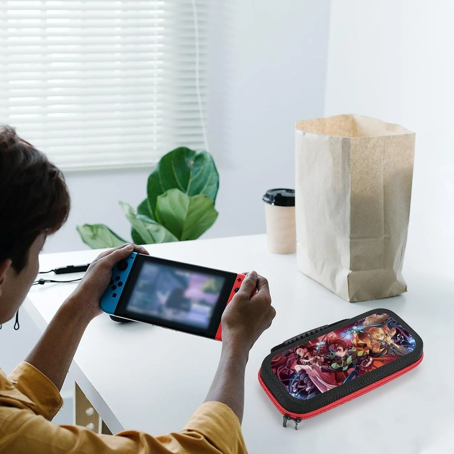 Carrying Case for Nintendo Switch/Switch OLED Travel Carry Cases for Teen Kids Boys Girls Cute Anime Cartoon Portable Covers Pouch Storage Bag for Nintendo Switch Accessories,style13