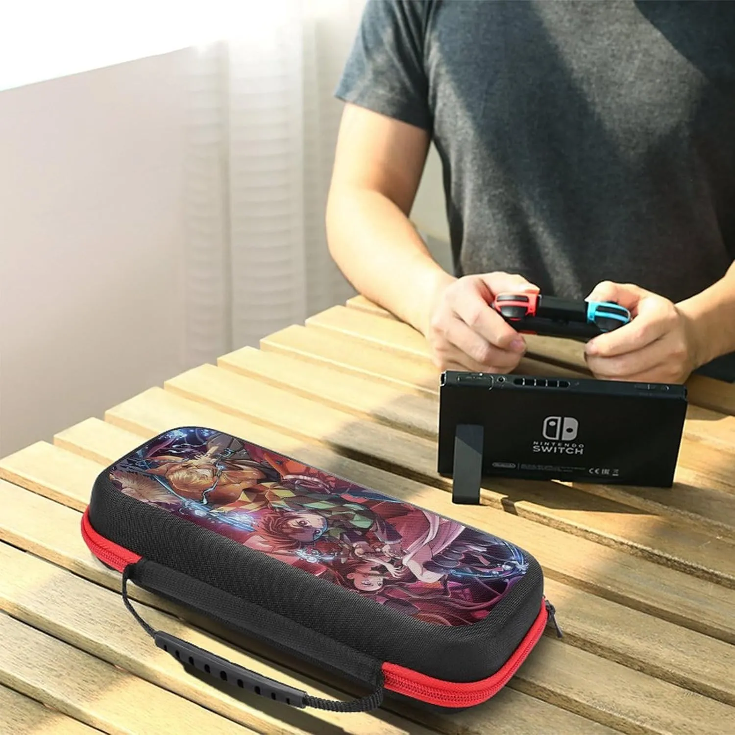 Carrying Case for Nintendo Switch/Switch OLED Travel Carry Cases for Teen Kids Boys Girls Cute Anime Cartoon Portable Covers Pouch Storage Bag for Nintendo Switch Accessories,style13