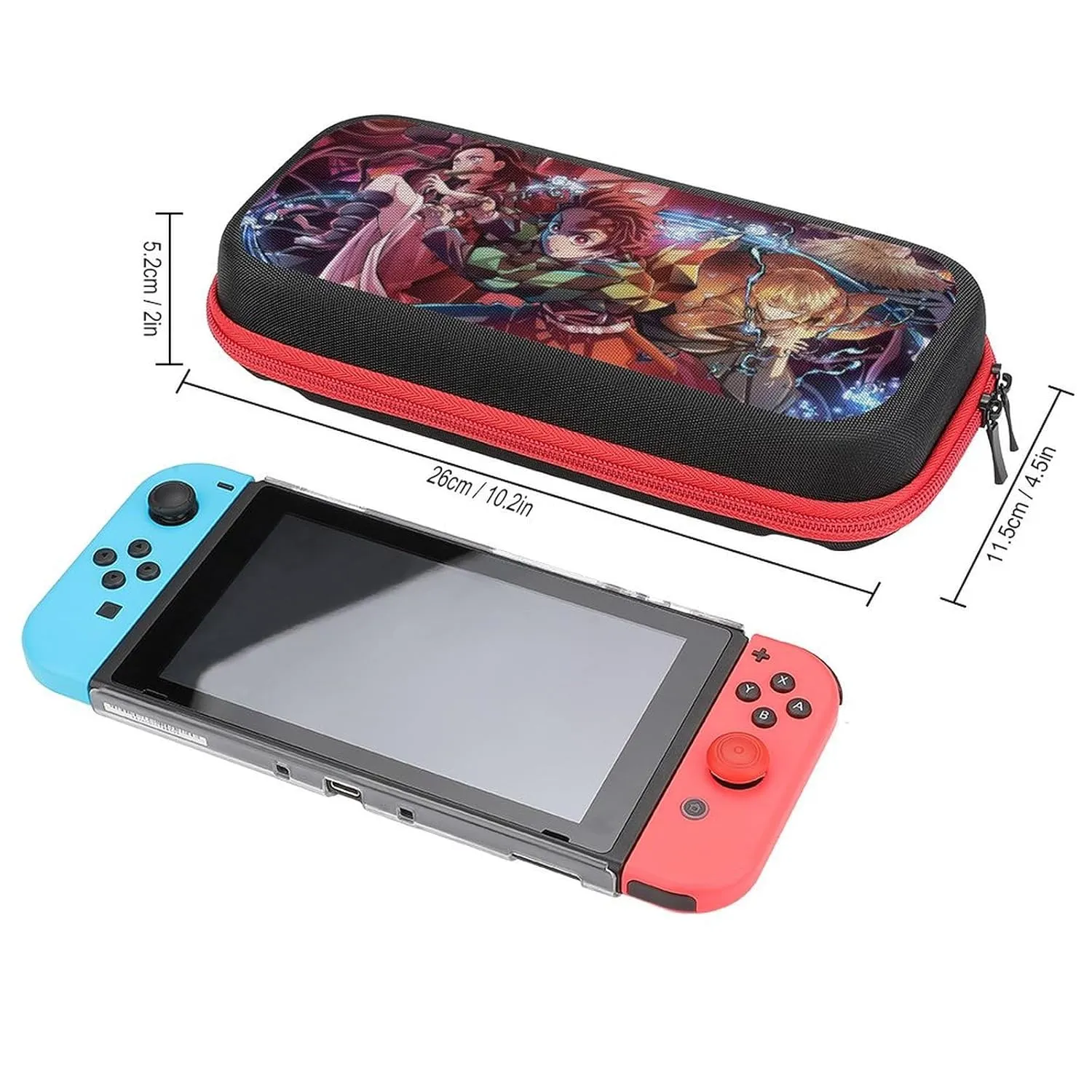Carrying Case for Nintendo Switch/Switch OLED Travel Carry Cases for Teen Kids Boys Girls Cute Anime Cartoon Portable Covers Pouch Storage Bag for Nintendo Switch Accessories,style13
