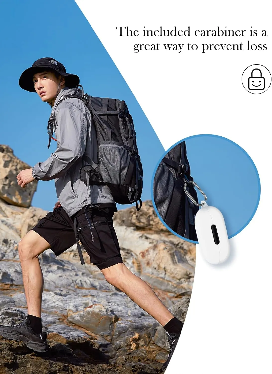 Case for Soundcore by Anker Space A40 Adaptive Active Noise Cancelling Wireless Earbuds,Soft Protective,BOVUGAC Silicone Case Cover For Soundcore space A40 with Keychain & Cleaning Kit & Lanyard-White