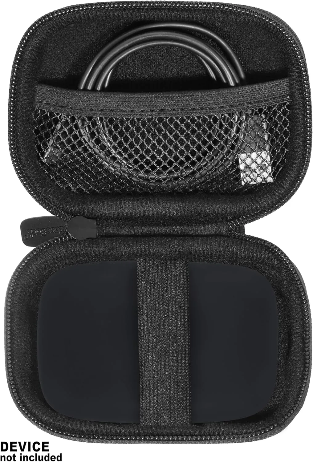 CaseSack Case for PocBuds Headphones 80hrs Playtime Charging Case Digital Display Sports Ear Buds (Black)