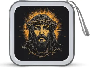 Christian Jesus CD Case DVD Storage Case Portable