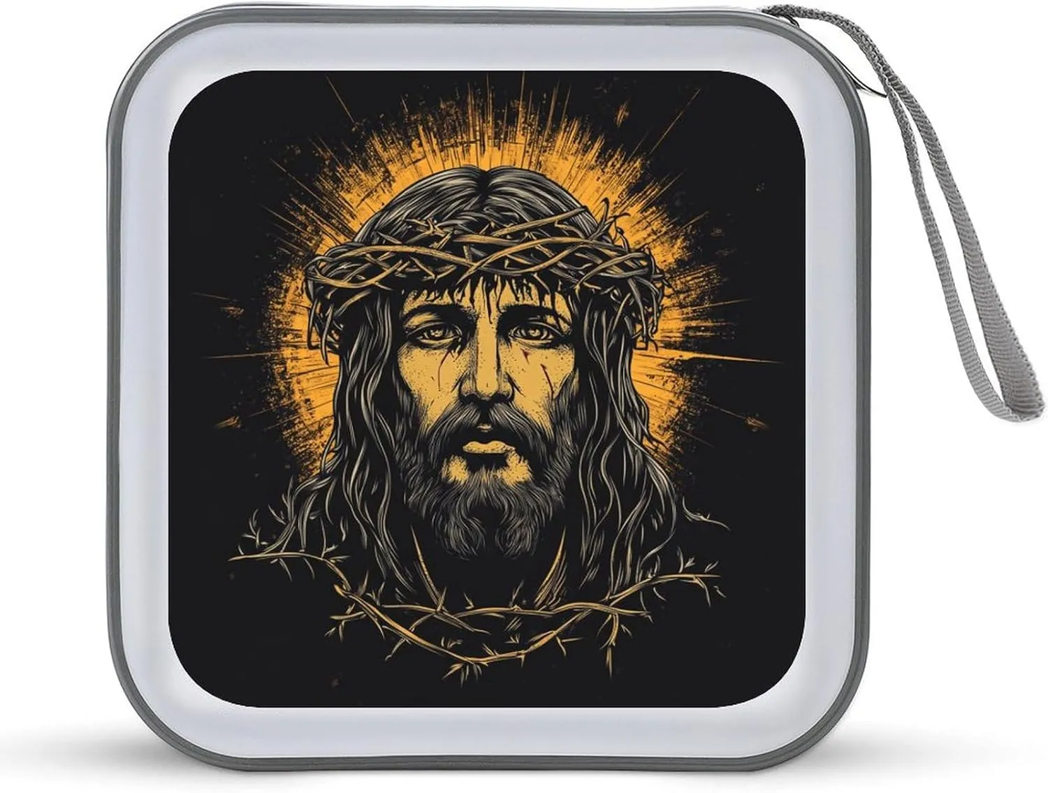 Christian Jesus CD Case DVD Storage Case Portable