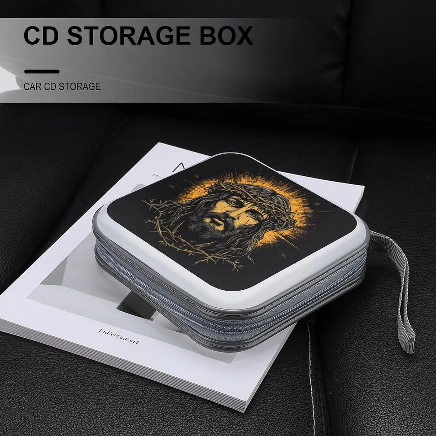 Christian Jesus CD Case DVD Storage Case Portable