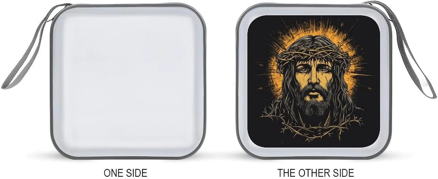 Christian Jesus CD Case DVD Storage Case Portable