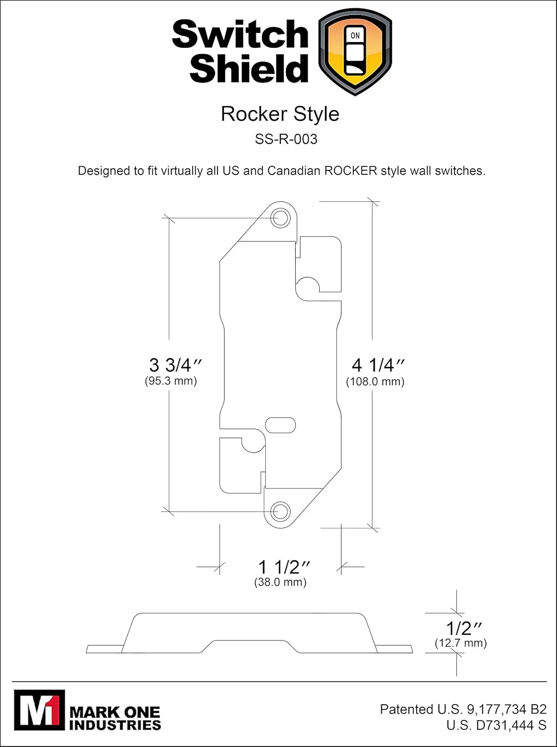 Clear Light Switch Guards, 3 - Pack | Rocker Style | Child Safety Cover | Light Switch Protection | Two Levels of Security | Home and Office