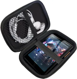 Compatible with HiBy R4 Case, Lamshaw Hard Shell Travel and Storage Case Carrying Case Compatible with HiBy R4 4.7 Inches MP4 MP3 Player (Black)